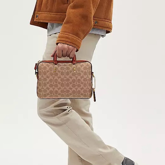 Coach Rogue Slim Brief 25 in Signature Canvas - Picture 3 of 9